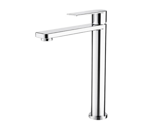 Orvieon Velora Tall Basin Mixer in Sterling Chrome