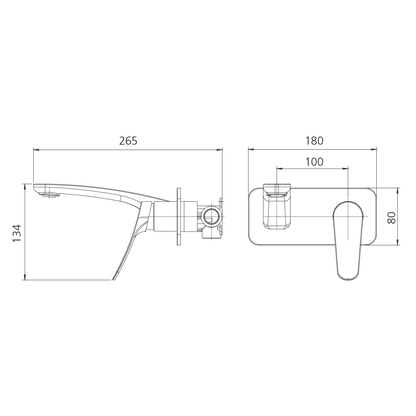 Verona Wall Mixer Set - Trim Kit Only