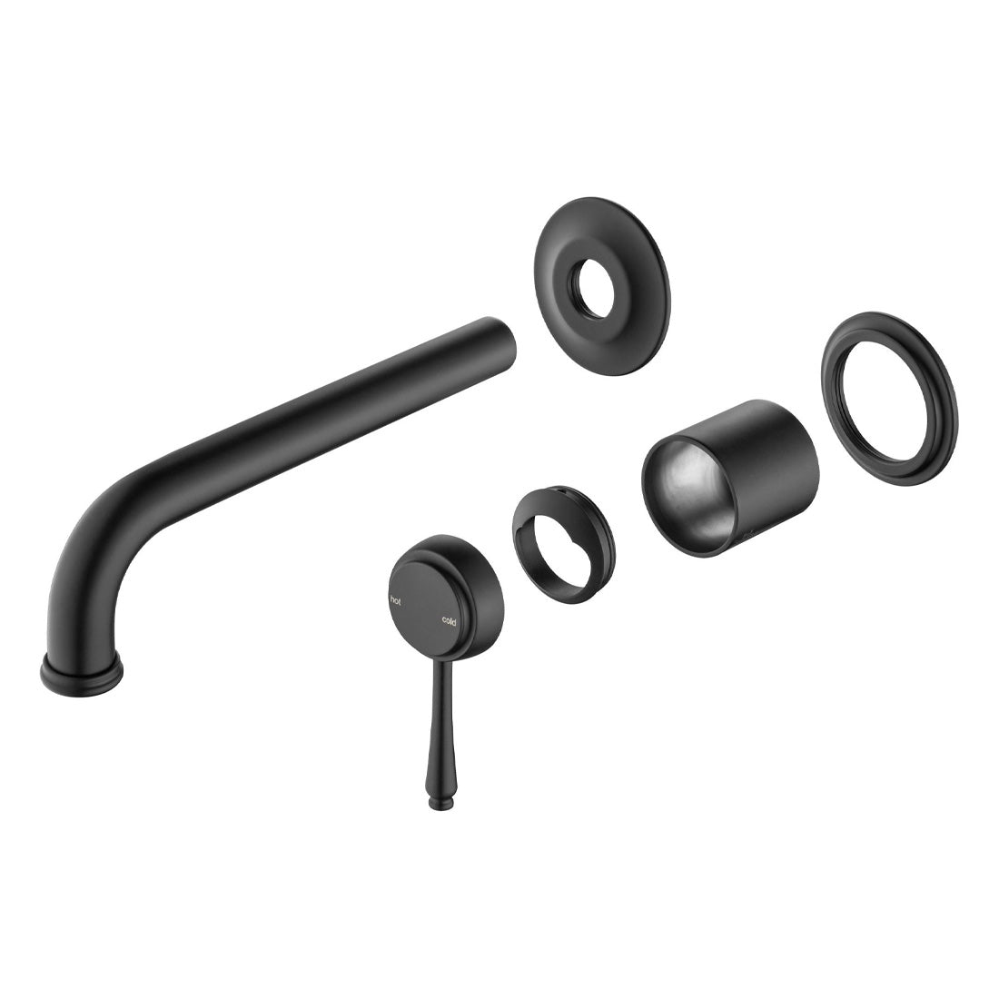 Bella Vista Mica Heritage Wall-Spout Combo Black (Trim Kit Only)
