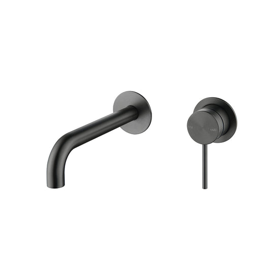 Bella Vista Mica Wall-Spout Combo, (Curved Spout), 2 Piece, Trim Kit Only, Gunmetal