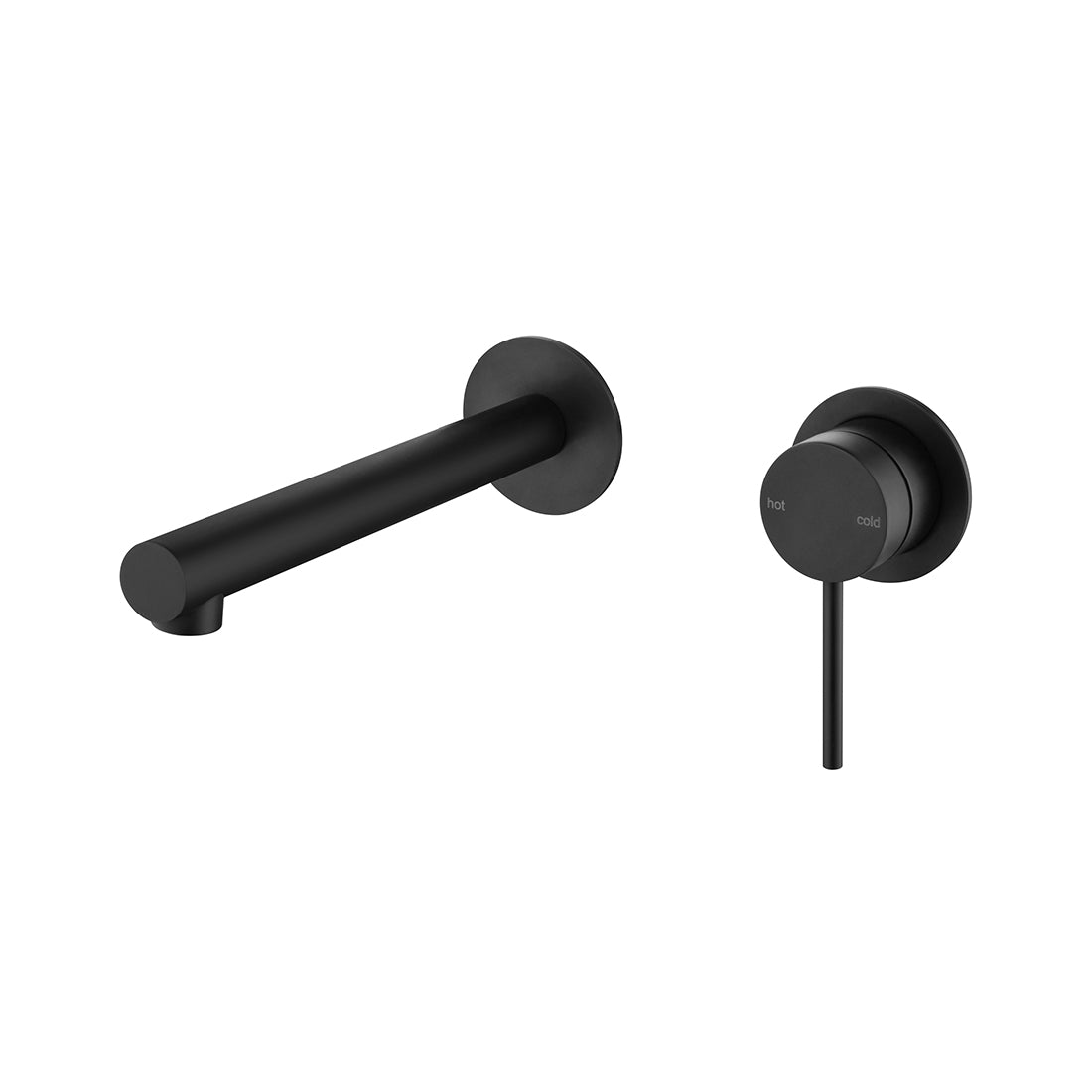 Bella Vista Mica Wall-Spout Combo, Straight Spout, 2 Piece, Trim Kit Only, Black