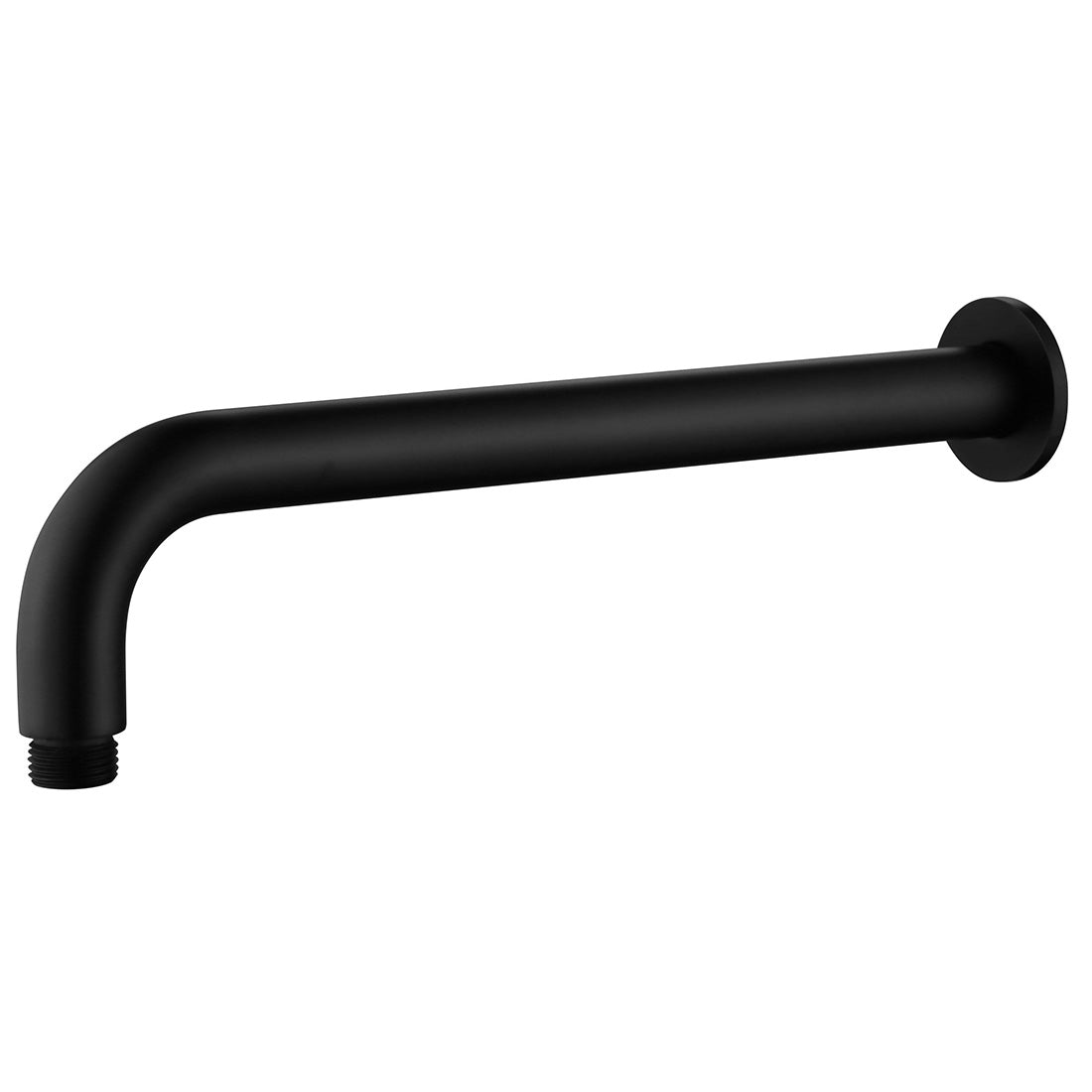 Bella Vista Mica Wall Shower Arm, 450mm, Curved, Black