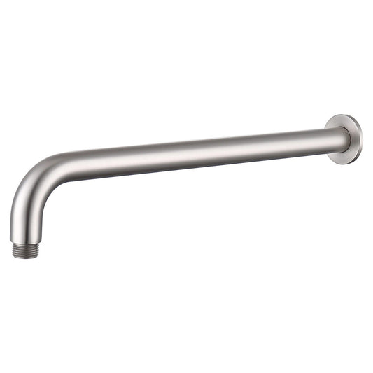 Bella Vista Mica Wall Shower Arm, 450mm, Curved, Brushed Nickel