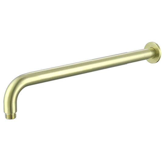 Bella Vista Mica Wall Shower Arm, 450mm, Curved, French Gold