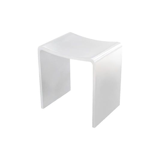 Willow Shower Stool 400x300mm - White