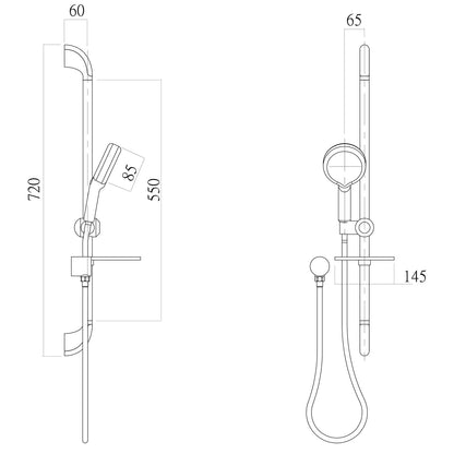 Ivy Rail Shower