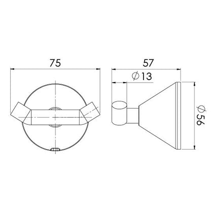 Ivy Double Robe Hook