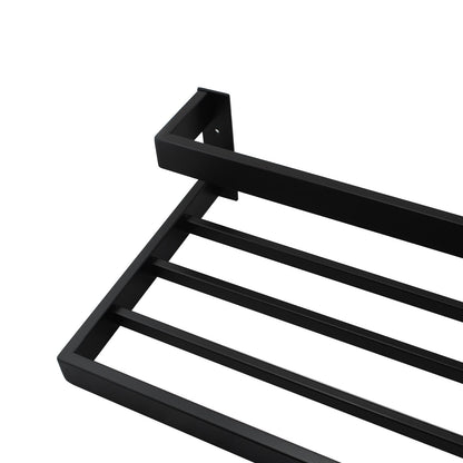 IVANO Series Black Double Towel Holder 600mm
