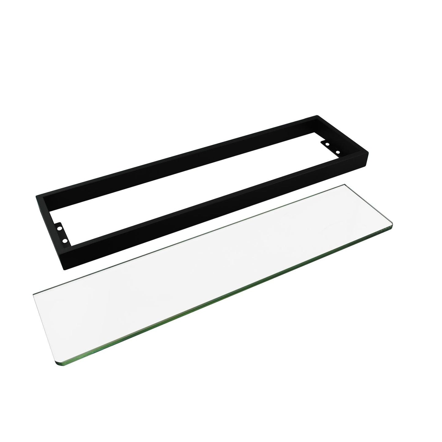 IVANO Series Black Glass Shelf 600mm