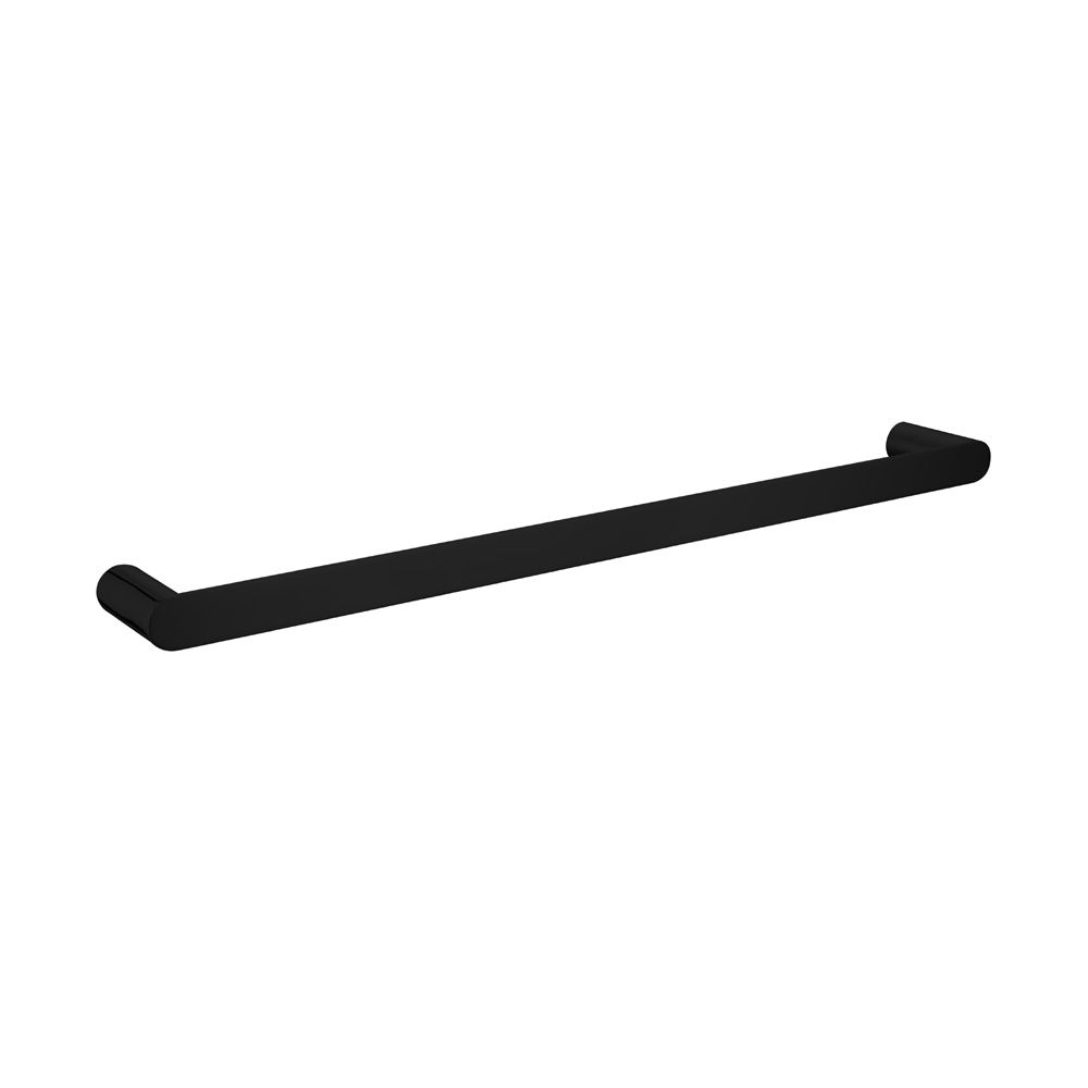 Norico Esperia Matte Black Solid Brass Single Towel Rail 600mm