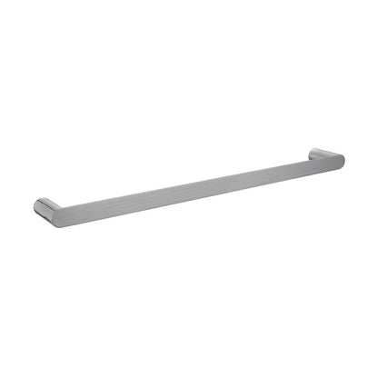 Norico Esperia Brushed Nickel Solid Brass Single Towel Rail 800mm