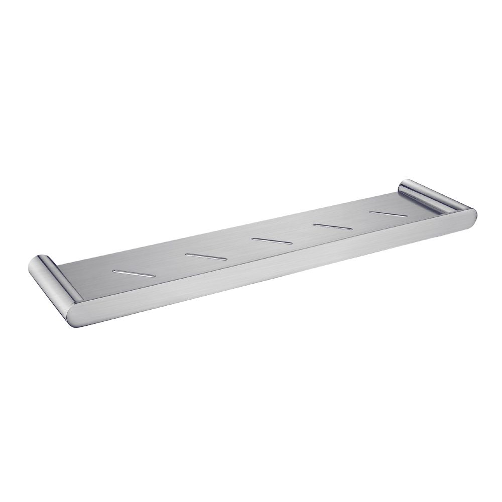 Esperia Solid Brass Brushed Nickel Towel Shelf