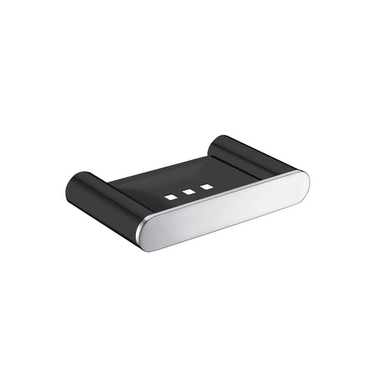 Esperia Solid Brass Black & Chrome Soap Dish