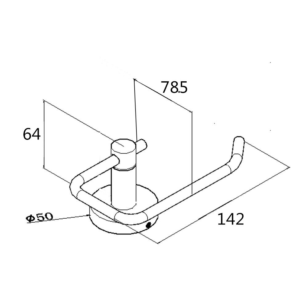 Norico Pentro Matte Black Toilet Roll Holder