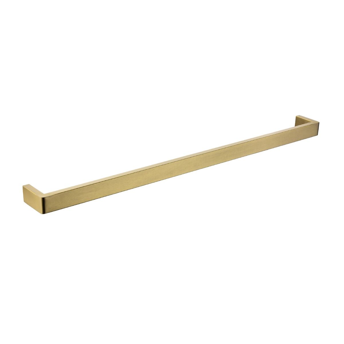 Norico Cavallo Brushed Yellow Gold Square Single Towel Rail 800mm