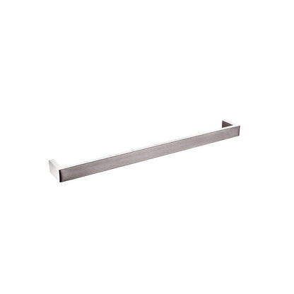 Norico Cavallo Brushed Nickel Square Single Towel Rail 600mm