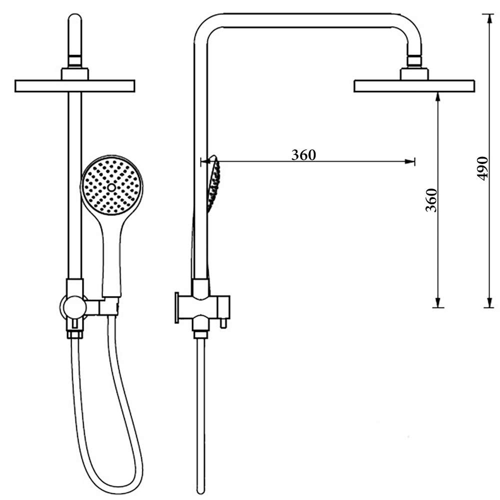 Round Shower Set