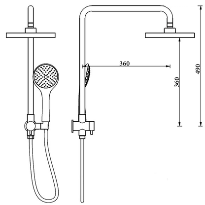 Round Shower Set