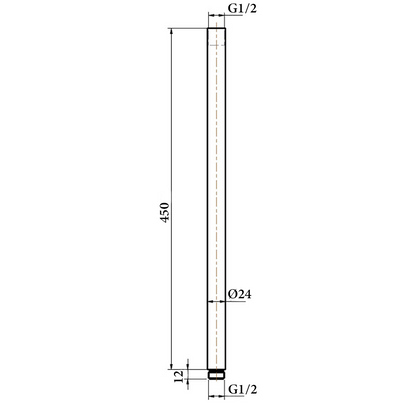 Round Ceiling Shower Arm