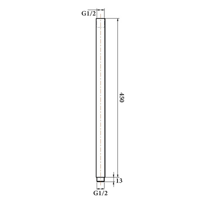 Square Ceiling Shower Arm