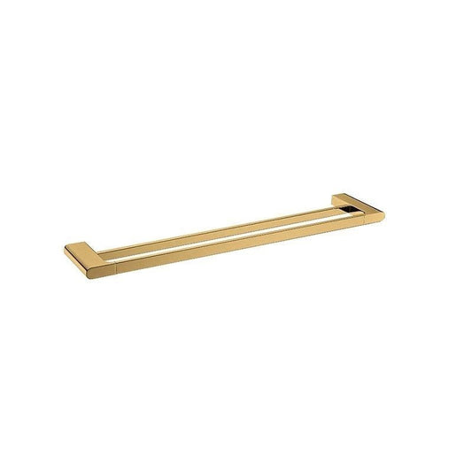 VOG Series Brushed Yellow Gold Double Towel Rail 800mm
