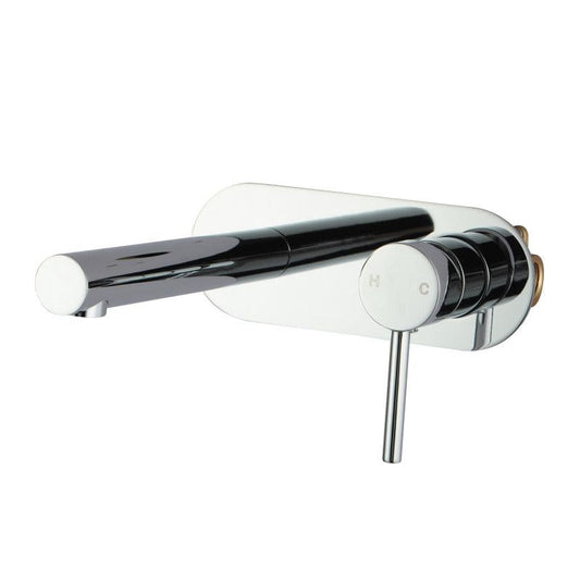 Lucid Pin round Chrome Bathtub/Basin Wall Mixer With Spout(Color up) ( Extension part)