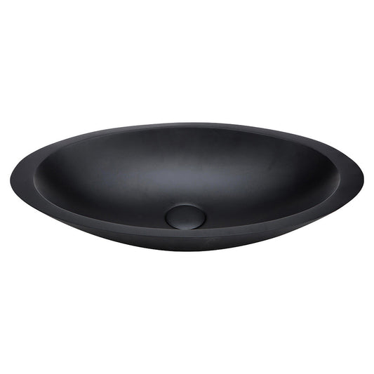 Fienza Bahama Matte Black Solid Surface Basin
