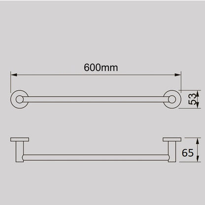 JESS 60cm Single Towel Rail