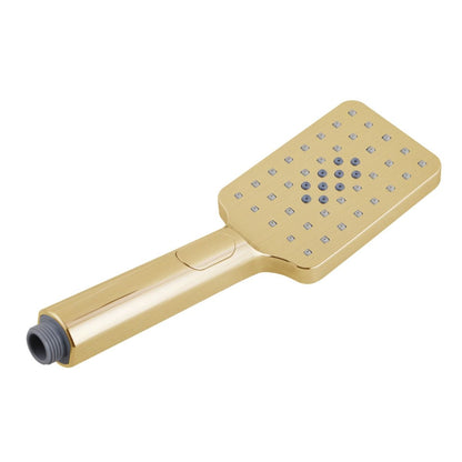 Norico Esperia Square 3 Functions Brushed Yellow Gold Hand Shower Spray