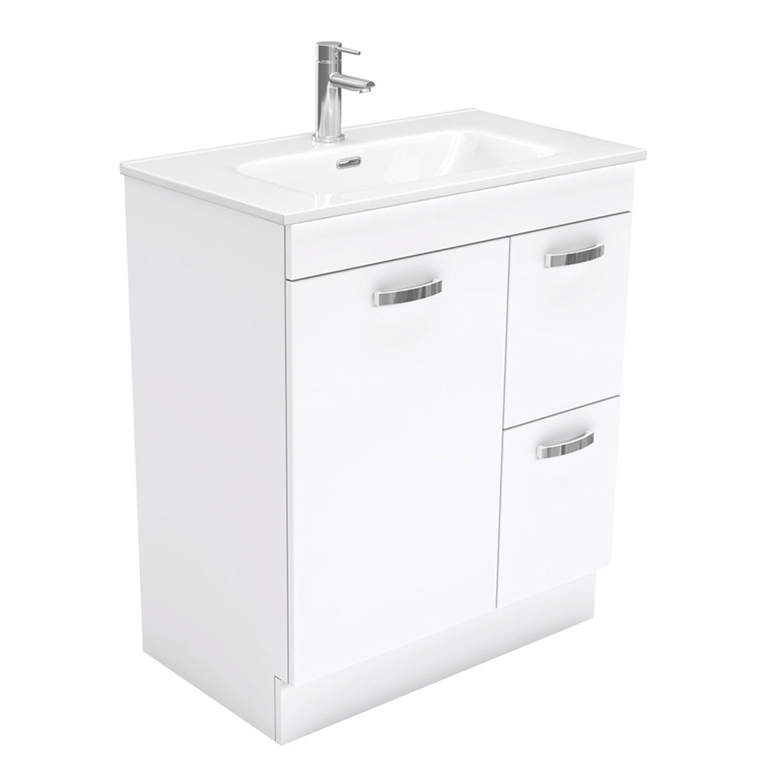 Fienza Joli Unicab 750 Vanity on Kickboard Left Drawers
