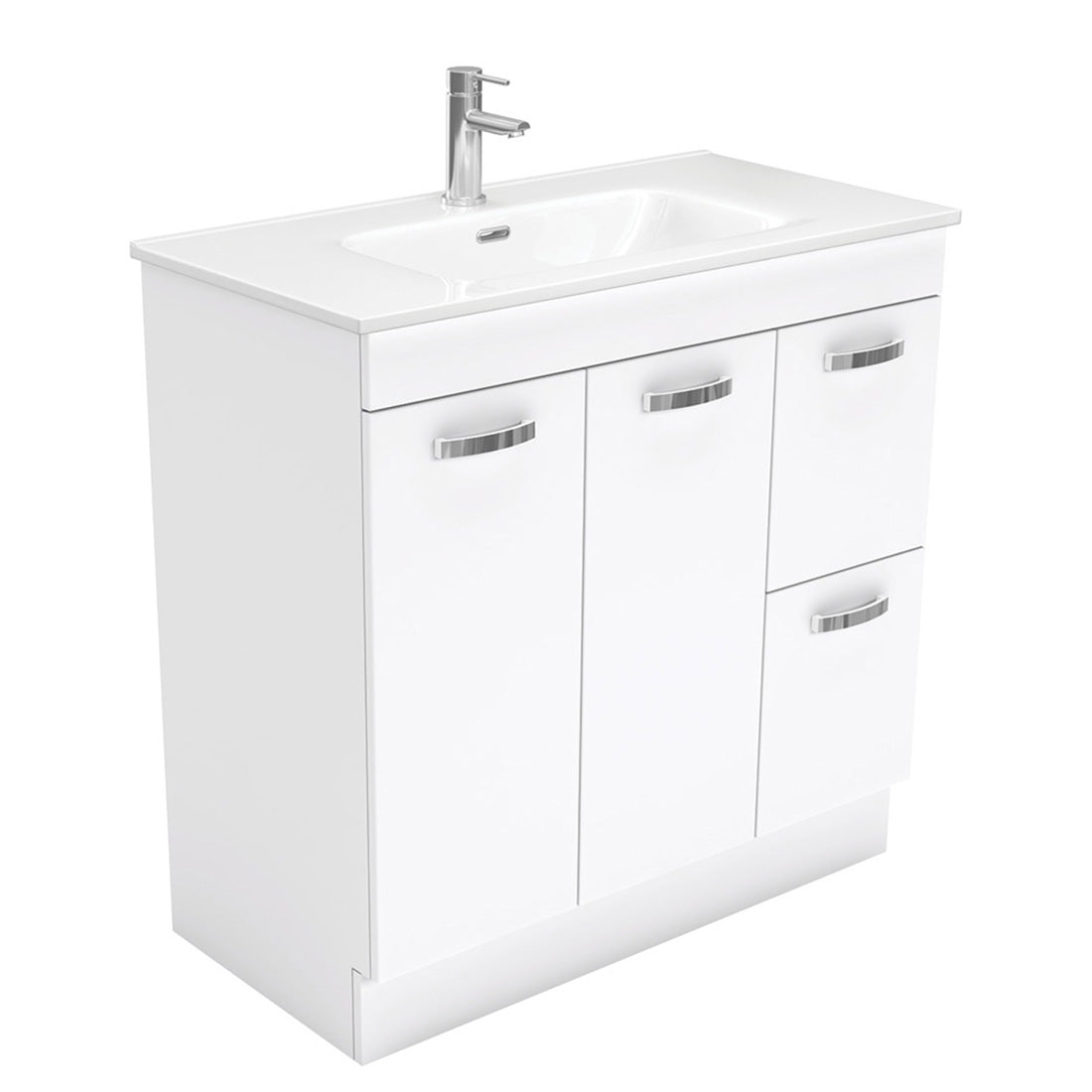 Fienza Joli Unicab 900 Vanity on Kickboard Left Drawers