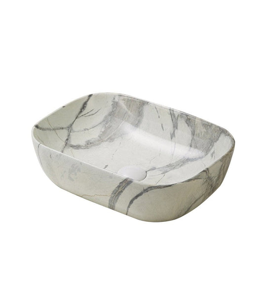 455x320x135mm Basin With Grey Lines