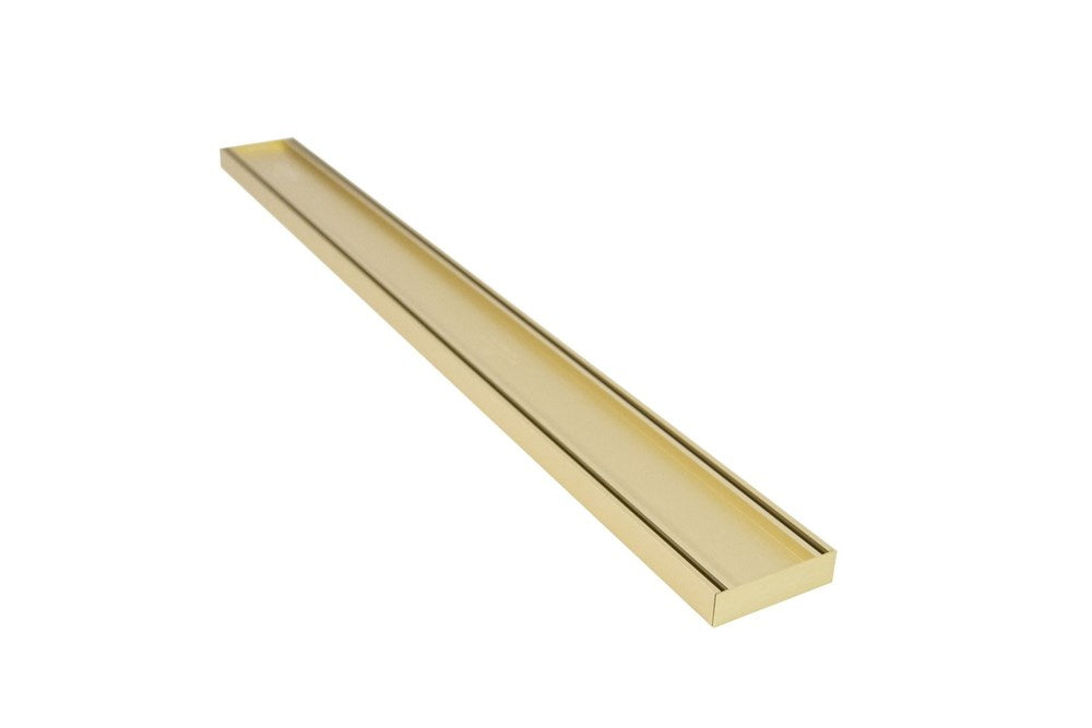 Lauxes Aluminium Slimline Tile Insert Matte Yellow Gold 300*100*26mm