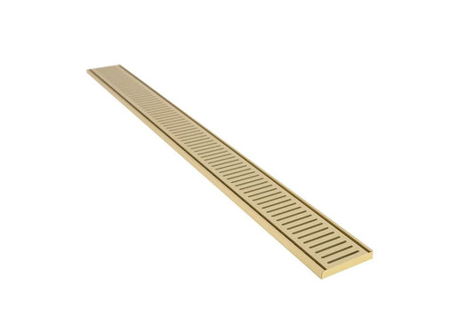 Lauxes Aluminium Next Generation 14 Floor Grate Matte Yellow Gold 300*100*14mm