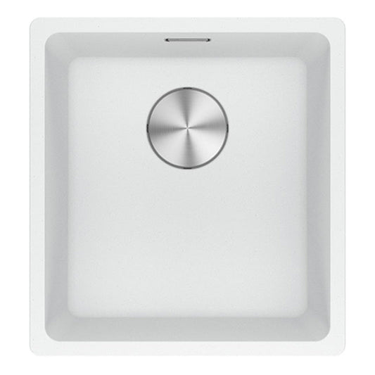 Franke Maris Granite Single Bowl 370mm Topmount Polar White
