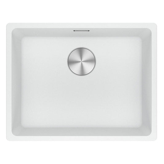 Franke Maris Granite Single Bowl 520mm Topmount Polar White