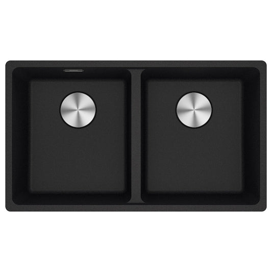 Franke Maris Granite Double Bowl 350-350mm Undermount Onyx