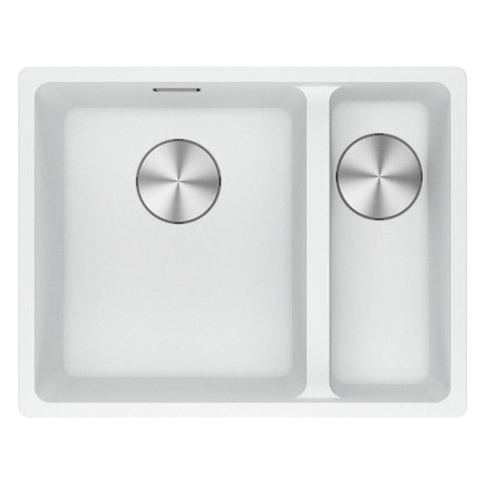 Franke Maris Granite One and a Half Bowl, 340-150mm, Flushmount, Right Hand, Polar White