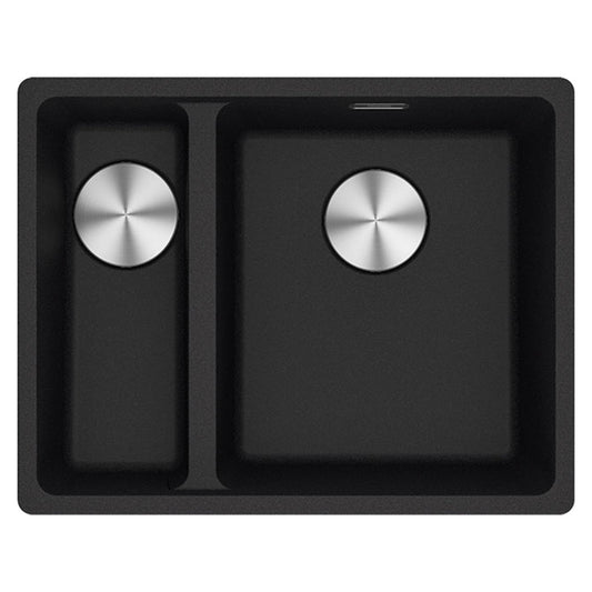 Franke Maris Granite One and a Half Bowl, 340-150mm, Flushmount, Left Hand, Onyx Sink