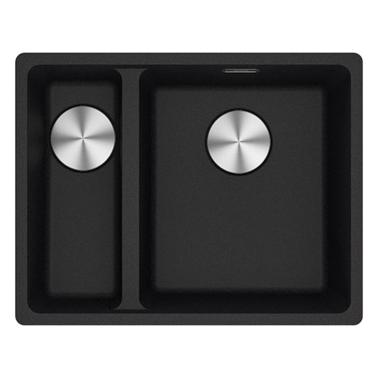 Franke Maris Granite One and a Half Bowl, 340-150mm, Topmount, Left Hand, Onyx