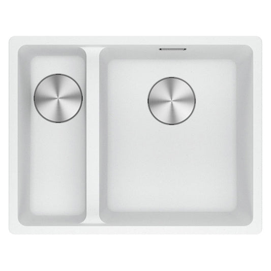 Franke Maris Granite One and a Half Bowl, 340-150mm, Topmount, Left Hand, Polar White