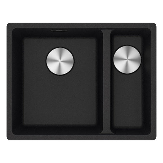 Franke Maris Granite One and a Half Bowl, 340-150mm, Topmount, Right Hand, Onyx