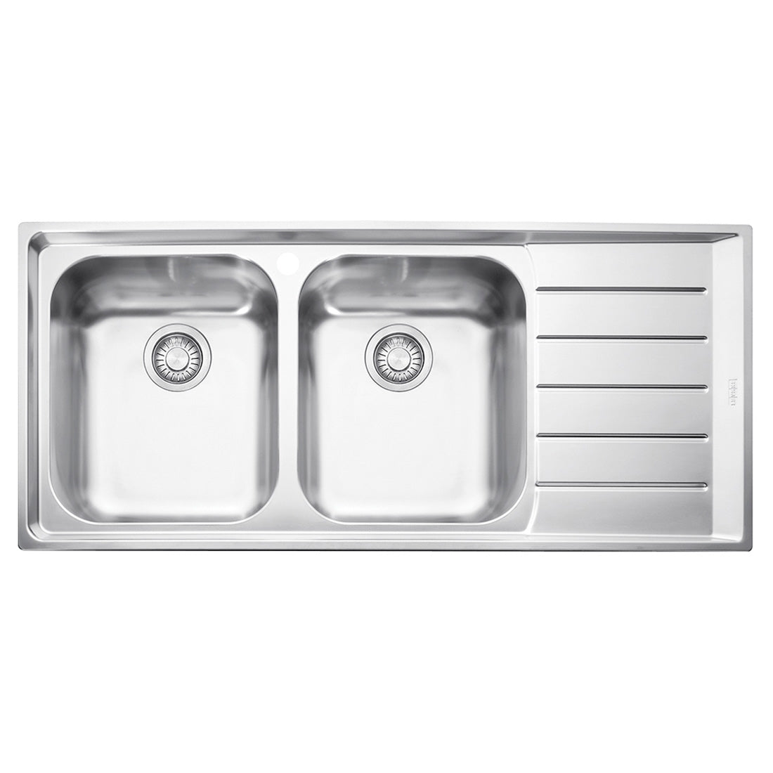 Franke Neptune Double Bowl Sink with Right Hand Drainer