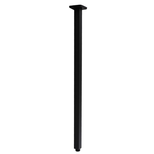 Square Black Ceiling Shower Arm 600mm