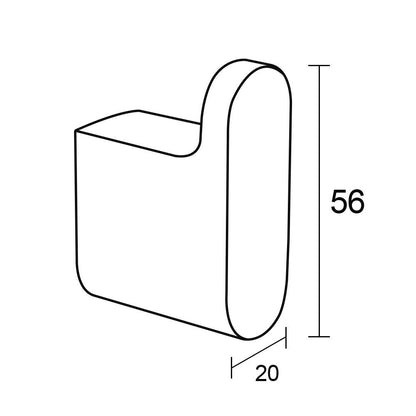 VOG Chrome Round Robe Hook