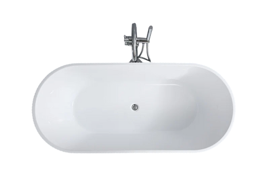 Rovane Fluted Bathtub 1500mm Gloss White
