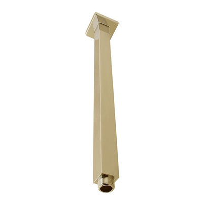 Norico Cavallo 400mm Brushed Yellow Gold Square Ceiling Shower Arm