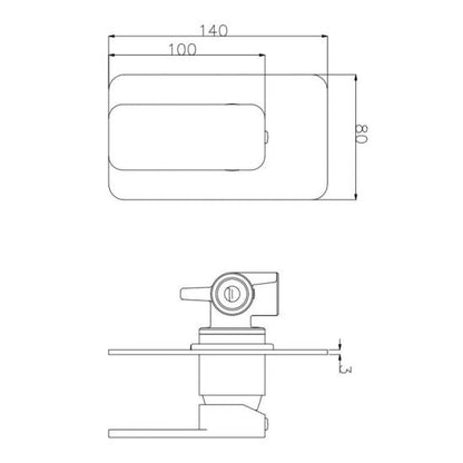 IVANO Series CH0226-2.ST-NB Trim Kit(match CLPM)