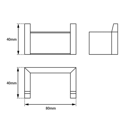 IVANO Series Chrome Robe Hook