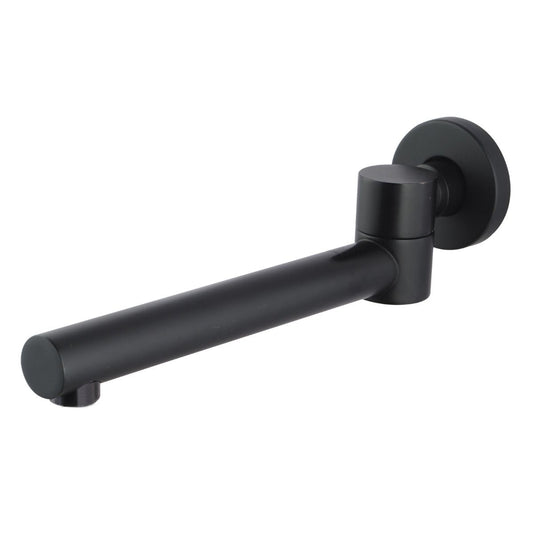 Norico Pentro Matte Black Round Bath Spout